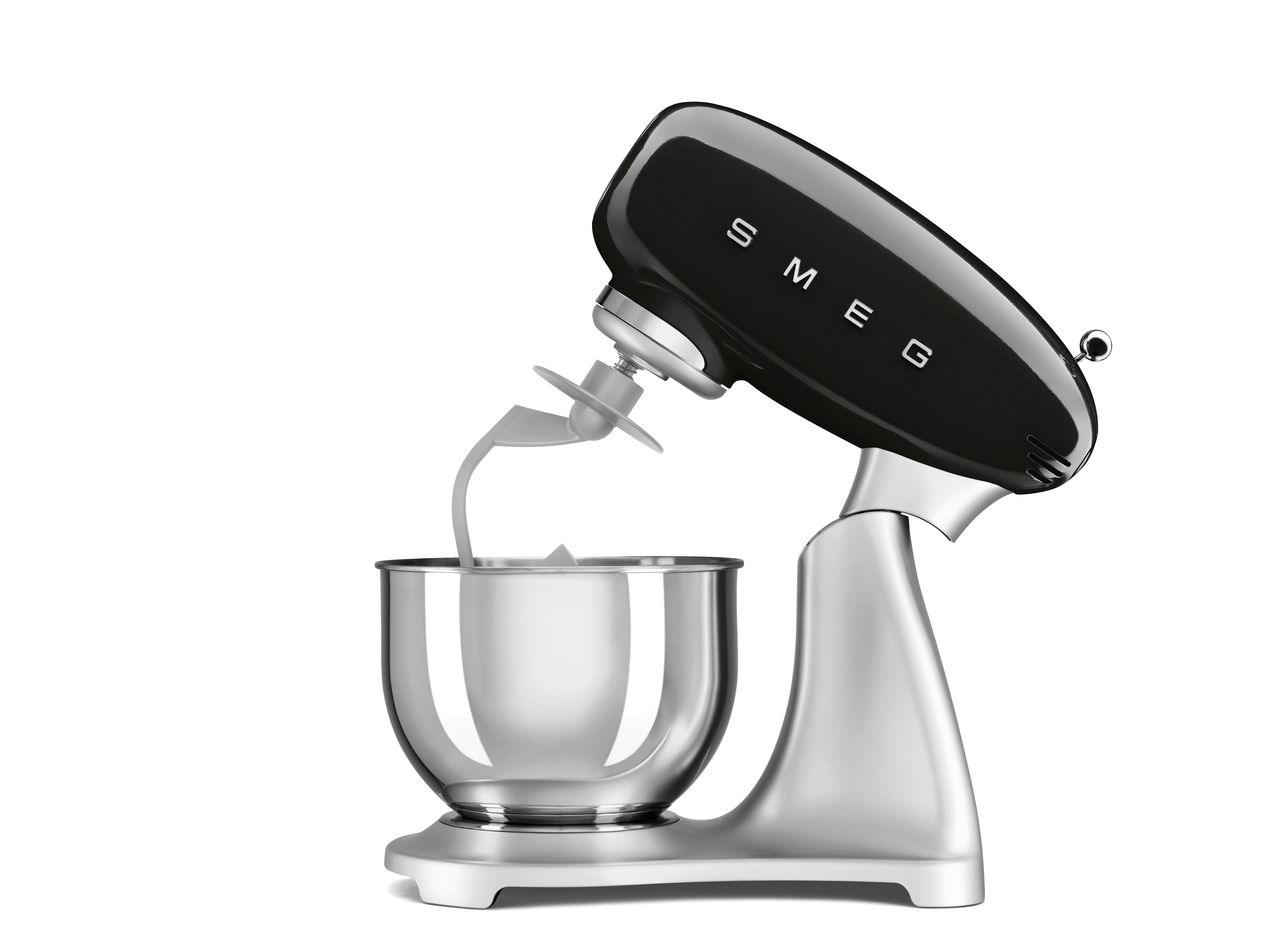 Stand mixer Retro-style Black Glossy